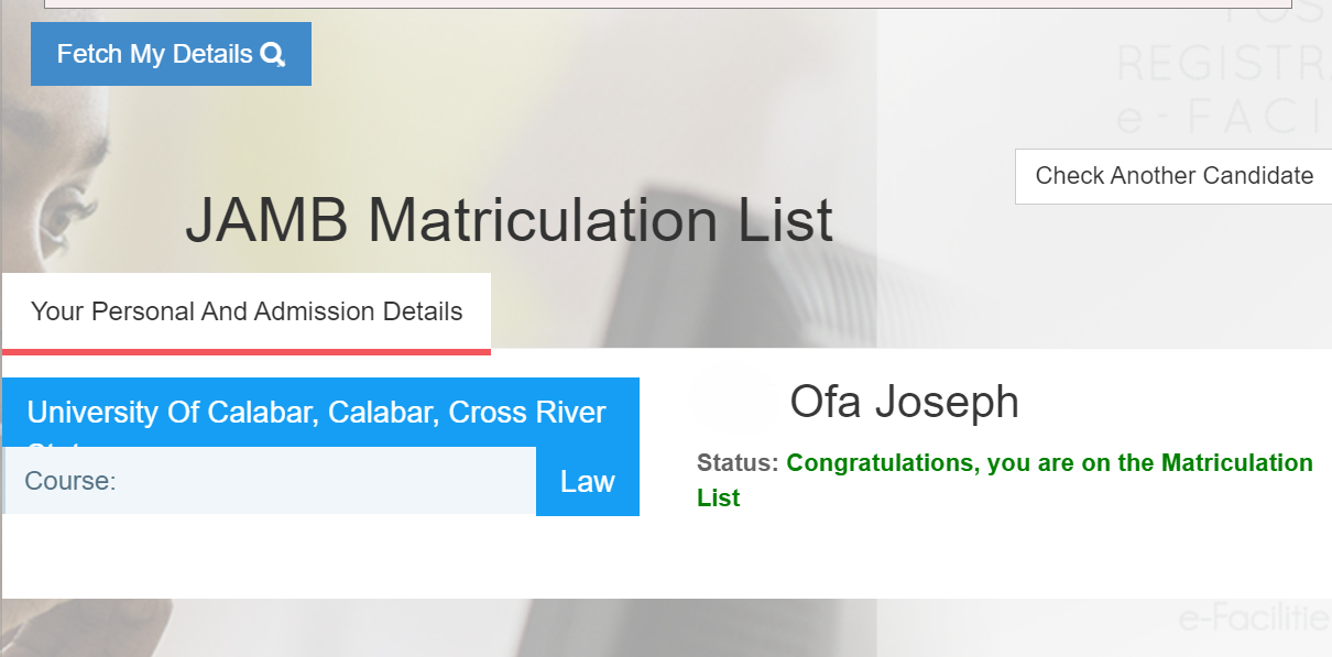 How to Check JAMB Matriculation List 2025/2026 for UTME and Direct Entry